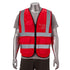 Class 2 3.8oz. Knitted Double Band Reflective Safety Vest | Safety red