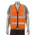 Class 2 3.8oz. Knitted Double Band Reflective Safety Vest | Safety orange