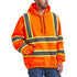 Class 3 Two Tone Reflective Tape Safety Hoodie | Safety orange