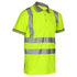 Class 2 Safety Polo Birdseye Mesh Shirt W/ Reflective Tape| Safety yellow