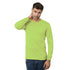 Non-ANSI USA Made Poly-Cotton Safety Long Sleeve T-Shirt With Pocket | Safety yellow