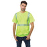 Class 2 Poly-Cotton USA Made Segmented Safety T-Shirt | Safety yellow