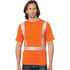 Class 2 Segmented USA Made Cotton Safety T-Shirt With Pocket | Safety orange