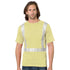 Class 2 Segmented USA Made Cotton Safety T-Shirt With Pocket | Safety yellow