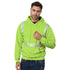 USA Made Class 2 Pre-Shrunk Segmented Safety Pullover Hoodie | Safety yellow