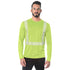 USA Made Class 2 Polyester Safety Long Sleeve T-Shirt | Safety yellow