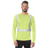 USA Made Class 2 Segmented Safety Long Sleeve T-Shirt | Safety yellow