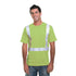 USA Made 100% Polyester Class 2 Safety T-Shirt | Safety yellow