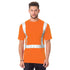 USA Made 100% Cotton Class 2 Safety T-Shirt With Pocket | Safety orange