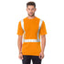 Class 2 Poly-Cotton USA Made Safety T-Shirt With Pocket | Safety orange