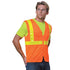 USA Made Class 2 Poly Mesh Reflective Safety Vest | Safety orange