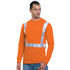 USA Made Class 2 Cotton Safety Long Sleeve T-Shirt | Safety orange