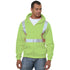 USA Made Class 2 Poly-Cotton Pre-Shrunk Safety Full Zip Hoodie | Safety yellow