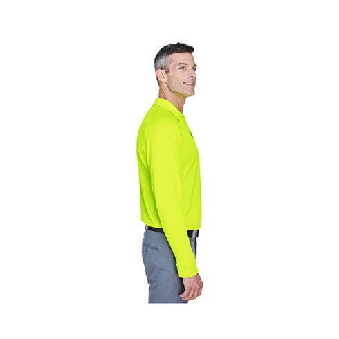 Safety Workwear Non-ANSI High Viz Long Sleeve Polo | Safety yellow