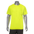 3.8 Oz. Non-ANSI Birdseye Mesh Safety T-Shirt W/ Pocket | Front side | Safety yellow