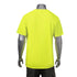 3.8 Oz. Non-ANSI Birdseye Mesh Safety T-Shirt W/ Pocket | Back side | Safety yellow