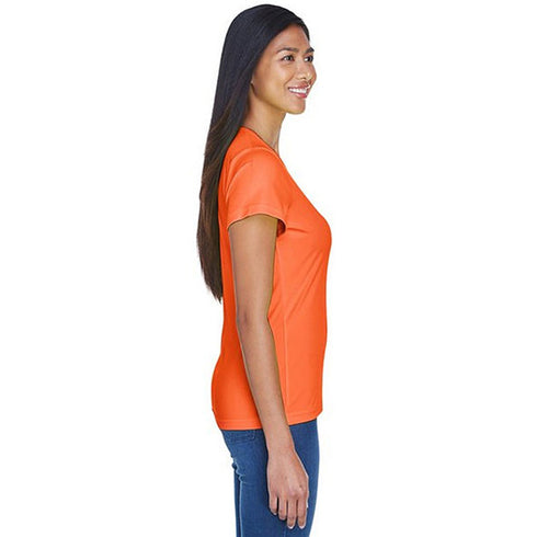High Viz Women's Short Sleeve Safety Workwear T-Shirt | Safety orange