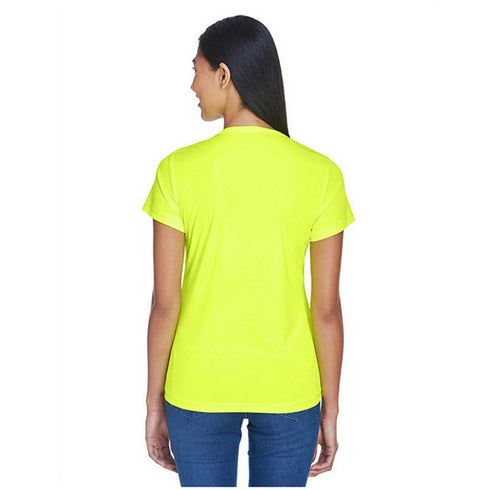 High Viz Women's Short Sleeve Safety Workwear T-Shirt | Safety yellow
