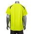 3.8 Oz. Non-ANSI Birdseye Mesh Safety T-Shirt | Back side | Safety yellow
