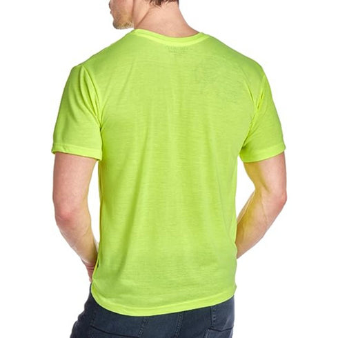 Hi Vis Non-ANSI 170gsm Cotton Knitted Safety T-Shirt W/ Pocket | Safety yellow