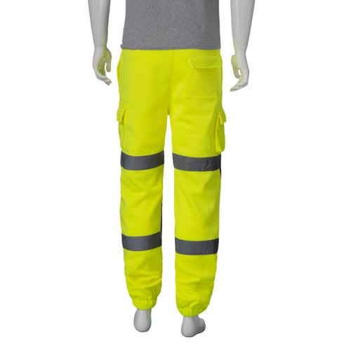 Hi Vis Combat Safety Jogging Fleece Pant | Safety yellow