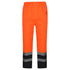 Hi Vis Waterproof Color Block Over Trousers Work Wear Safety Pants | Safety orange
