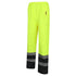 Hi Vis Waterproof Color Block Over Trousers Work Wear Safety Pants | Safety yellow