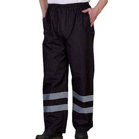 Hi Visibility Reflective Waterproof Over Trouser | Safety black
