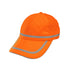 Hi-Vis Reflective Cap Breathable Back Safety Baseball Hat | Safety orange