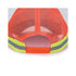 Hi-Vis Two Tone Reflective Trim Cap Mesh Back Safety Baseball Hat | Safety orange