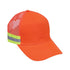 Hi-Vis Two Tone Reflective Trim Cap Mesh Back Safety Baseball Hat | Safety orange
