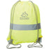 Hi Vis Cinch Sports Bag Reflective Drawstring Backpack | Safety yellow
