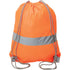 Hi Vis Cinch Sports Bag Reflective Drawstring Backpack | Safety orange