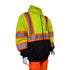 Class 3 Two Tone Color Block Reflective Safety Zipper Hoodie | Safety yellow