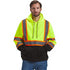 Color Block Hi Vis Class 3 Two Tone Reflective Safety Hoodie | Safety yellow