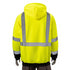 Class 3 Reflective Tape Safety Hoodie With Dual Mic Tabs & Kangaroo Pocket | Safety yellow