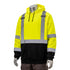 Class 3 Reflective Tape Safety Hoodie With Dual Mic Tabs & Kangaroo Pocket | Safety yellow