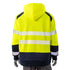 Excavator Class 3 Color Block Safety Hoodie With Segmented Tape And Kangaroo Pocket