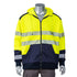 Excavator Class 3 Color Block Safety Zipper Hoodie With Segmented Tape And Kangaroo Pocket