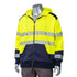 Excavator Class 3 Color Block Safety Zipper Hoodie With Segmented Tape And Kangaroo Pocket