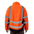 Class 3 Two Tone Reflective Tape Safety Jacket With Pocket | Safety orange