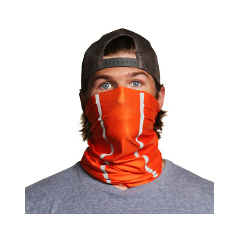 Hi-Vis Safety Double Reflective Tape Neck & Face Gaiter | Safety orange