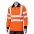 Class 3 Safety Polo With Double Band 2" Reflective Tape | Safety orange