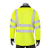 Class 3 Safety Polo With Double Band 2" Reflective Tape | Back side | Safety yellow