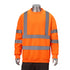 Class 3 Double Band Reflective Tape Safety Sweatshirt | Safety orange