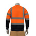 Class 3 Color Block Reflective Safety Sweatshirt | Safety orange