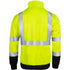 Class 3 Color Block Safety Quarter Zip With Kangaroo Pocket | Safety yellow
