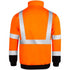 Class 3 Color Block Safety Quarter Zip With Kangaroo Pocket | Safety orange
