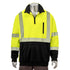 Class 3 C Hi Vis Reflective Tape Safety 1/4 Zipper | Safety yellow