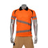 Class 3 Safety Polo With Double Band 2" Segmented Tape | Front side | Safety orange